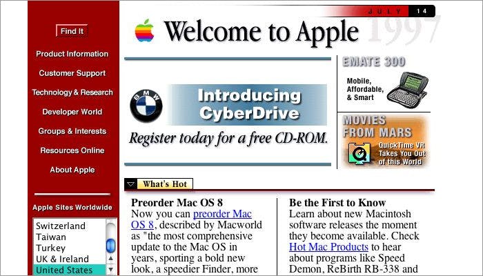 Old-Apple-Website