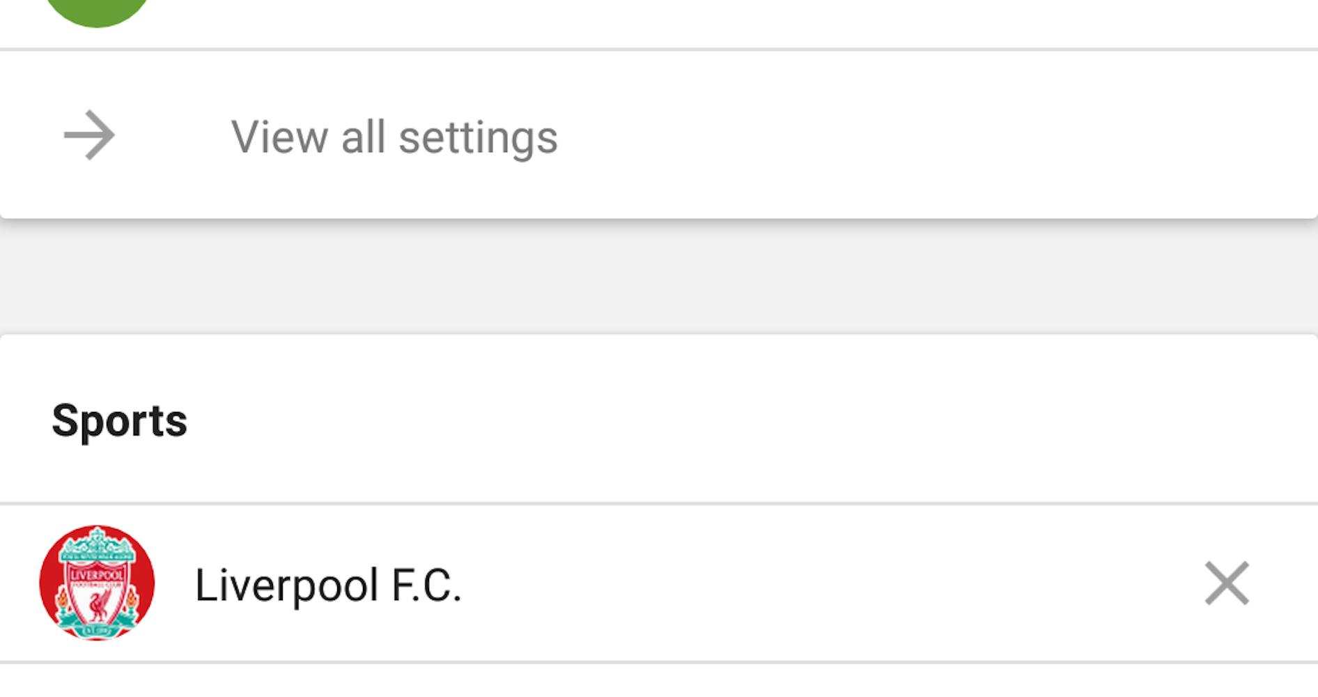 Google feed custom settings
