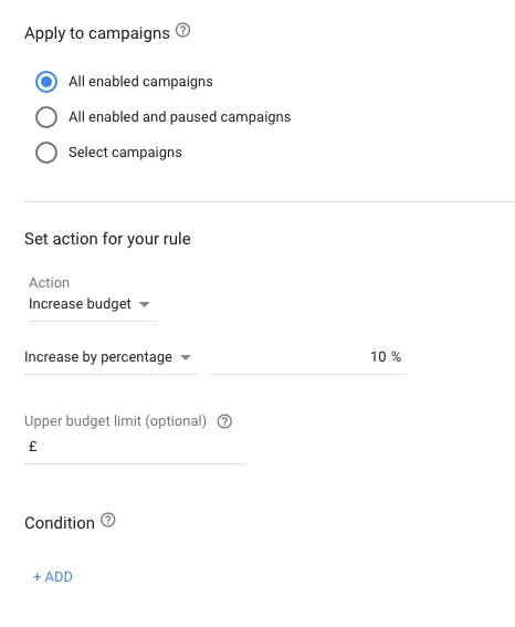 Automate your individual daily campaign budgets with rules