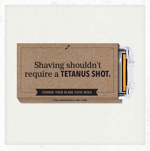 dollar shave club micro content example