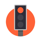 red traffic light