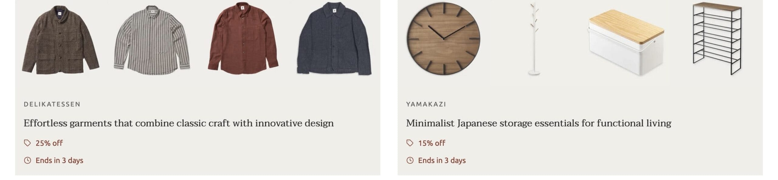 Bombinate clothing and homeware limited sales selection