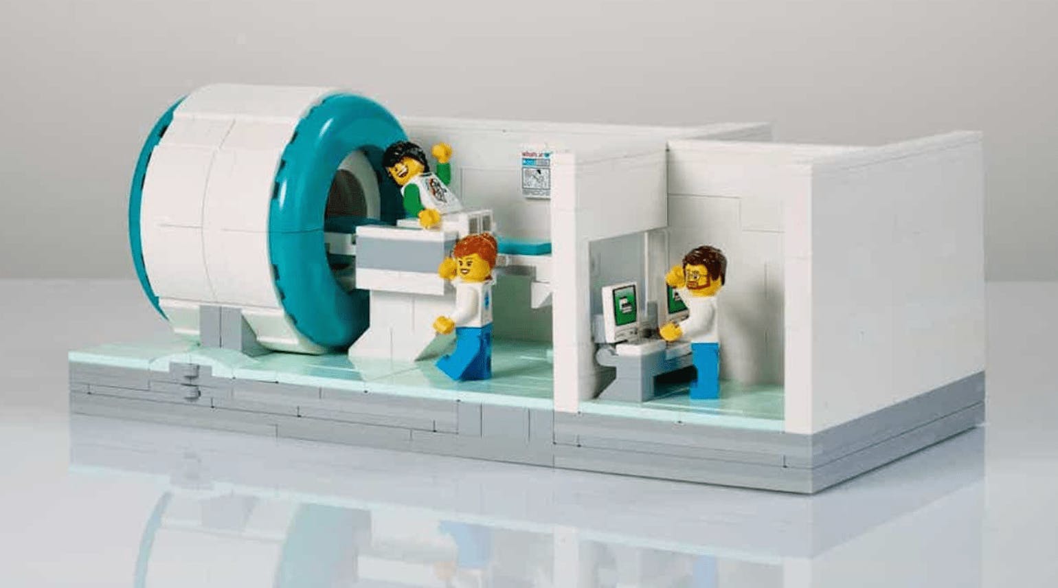 A MRI scanner made from Lego.