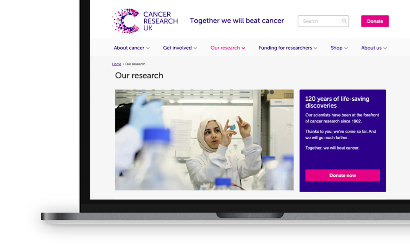 Integrated search strategy drives a 26% increase in revenue for Cancer Research UK