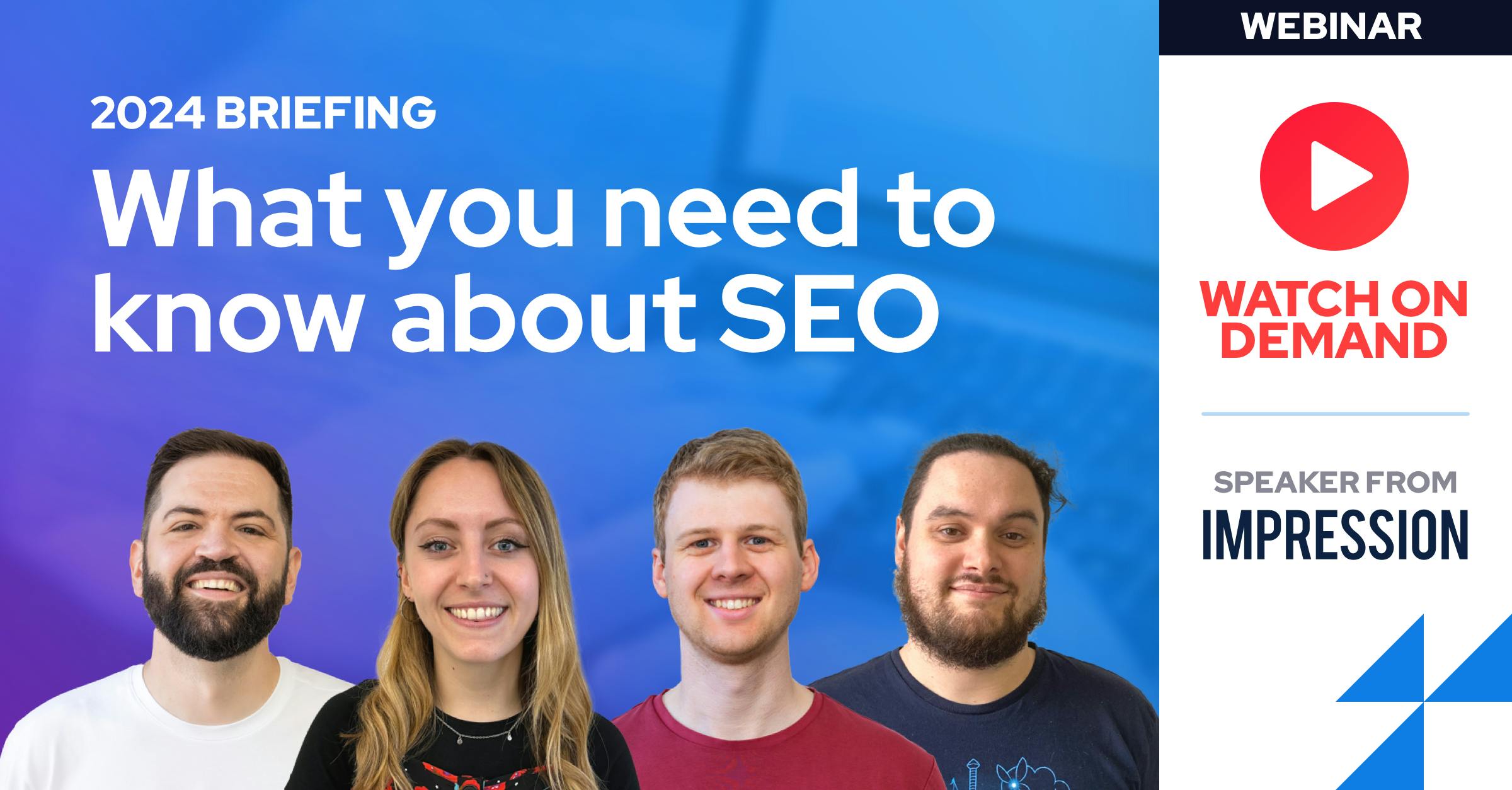 What you need to know about SEO in 2024 Free Webinar Impression