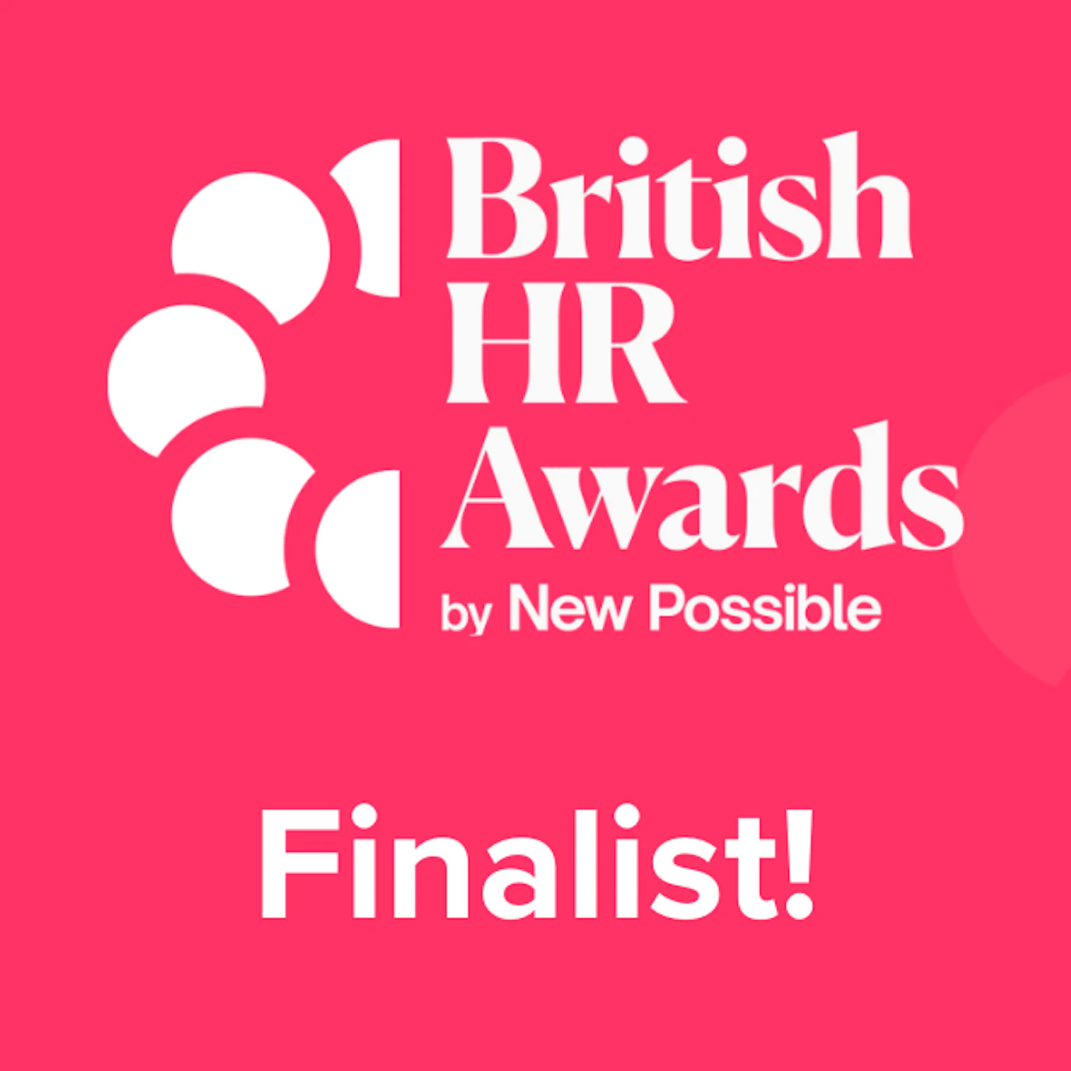 Impression shortlisted 2 times at the British HR Awards 2025